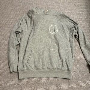Grey Smiliey Face Hoodie, Barely Worn